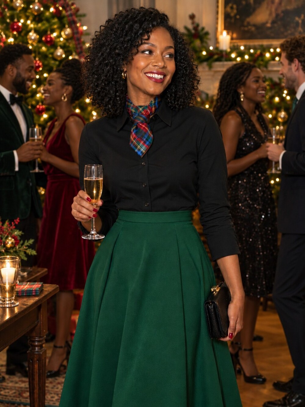 Women's Tartan Neckwear - Ascot / Carvat